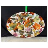 Pamela Gladding leaf and berry serving platter