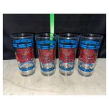 Set of 4 Pepsi Tiffany style drinking glasses