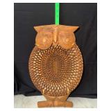 Wicked and wooden owl wall decor