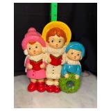 Vintage Japan chalkware Christmas carolers