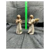 Set of Two Willow Tree Figurines - Angel of Summer and Angel of Autumn