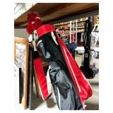 Golf clubs and bag