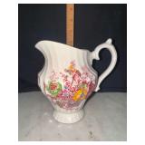 Staffordshire bountiful transfer ware small pitcher