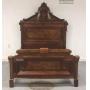 Massive 1880's Walnut Bed