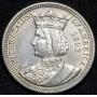 1893 Isabella Columbian Expo. Silver Quarter BU