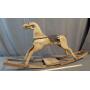 Early Childs Antique Wood Rocking Horse