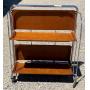 Mid Century 27" Folding Serving Cart