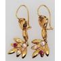 18K Dangle Drop Earrings