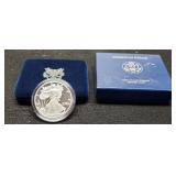 2007-W Proof Silver Eagle w/ Case & COA