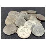 (20) 1976 Ike Bicentennial Dollars