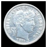 1911-D Barber Dime MS62