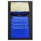 (4) 1969 Proof Sets Fresh w/ Mint Shipping Box