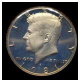 1981-S Type 2 Cameo Proof Kennedy Half Dollar