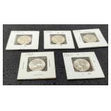 (5) 1960 W. Quarters Gem BU