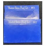 (2) Proof Sets 1971, 1972