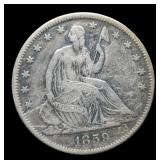 1859-O Liberty Seated Half Dollar Nice