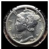 1916-S Mercury Dime BU