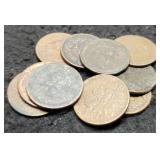 Lot Of 10 Not Nice Indian Head Cents