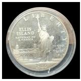 1986-S Proof Silver Dollar Comm. Ellis Island