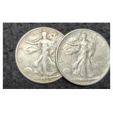(2) W. Liberty Half Dollars 1934-D&S