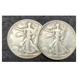 (2) W. Liberty Half Dollars 1936-S, 1937