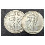 (2) W. Liberty Half Dollars 1939-D&S