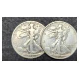 (2) W. Liberty Half Dollars 1936-P&D