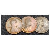 (3) 1915 L. Cents P,D,S