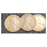 (3) 1913 L. Cents P,D,S