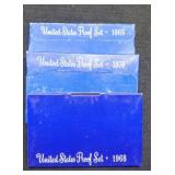 (3) Proof Sets: 1968, 69, 70