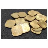 Lot w/ 20 British India 1/2 Anna 1943/44