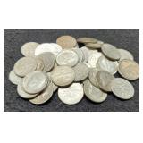 (50) Silver Roosevelt Dimes