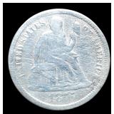 1875-CC Liberty Seated Dime XF40