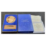 Heavy 2 3/4" Bronze J.F. Kennedy Inaugural Proof