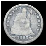 1853-O Liberty Seated Quarter