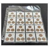 (64) Indian Head Cents Many 1800