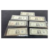 (7) 1935 $1 Silver Certificate Notes