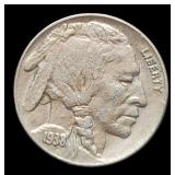 1938-D Buffalo Nickel AU