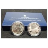 Set Of 2 2001 P&D American Buffalo Comm.
