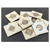 (12) Jefferson Nickels 1950-1959