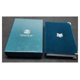 1990 6 Coin Prestige Set inc/ Ike Silver Dollar w/