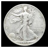 1938-D W. Liberty Half Dollar XF45 Better Date