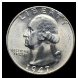 1947-S W. Quarter CH BU