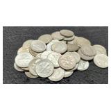 (50) Silver Roosevelt Dimes