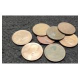 (8) 1915-D Lincoln Cents