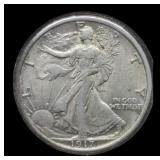 1917 W. Liberty Half Dollar XF