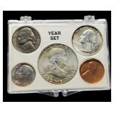 1963 5 Coin Year Cent Unc.