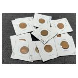 (12) 1909 Lincoln Cents