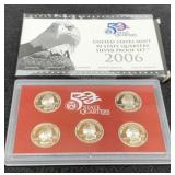 2006 5 Coin Silver Quarter Proof Set