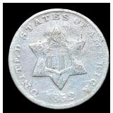 1852 Three Cent Silver
